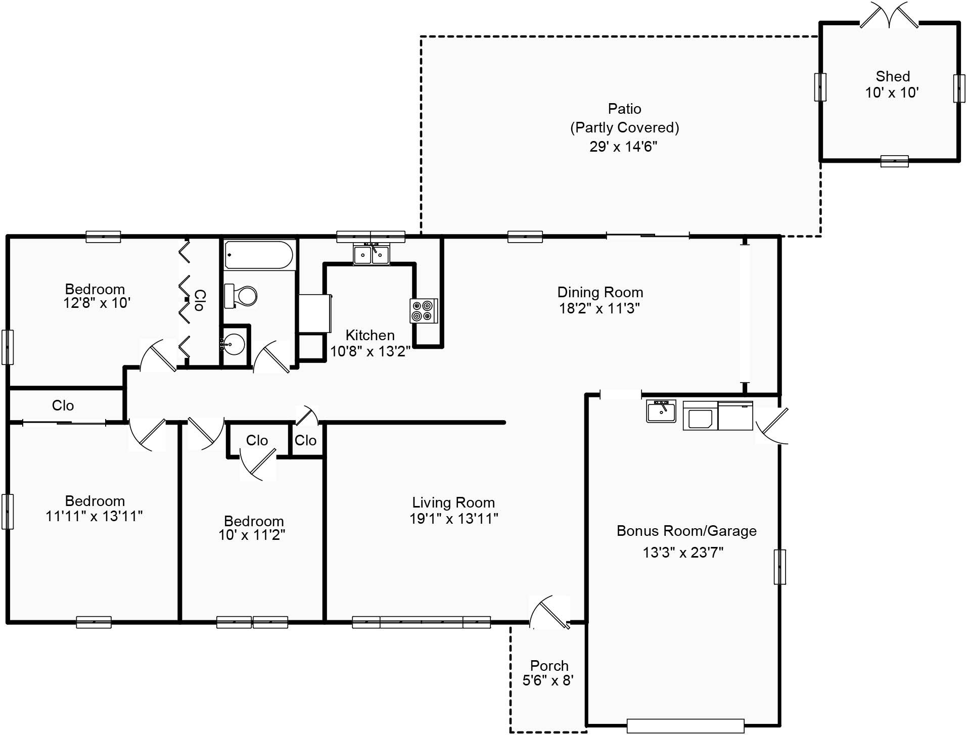 115 E Franklin Street, Cerro Gordo, IL Floorplan